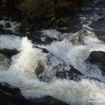 Photo of the Slaheny (Source section) river in County Kerry Ireland. Pictures of Irish whitewater kayaking and canoeing. drop from above. Photo by dave g